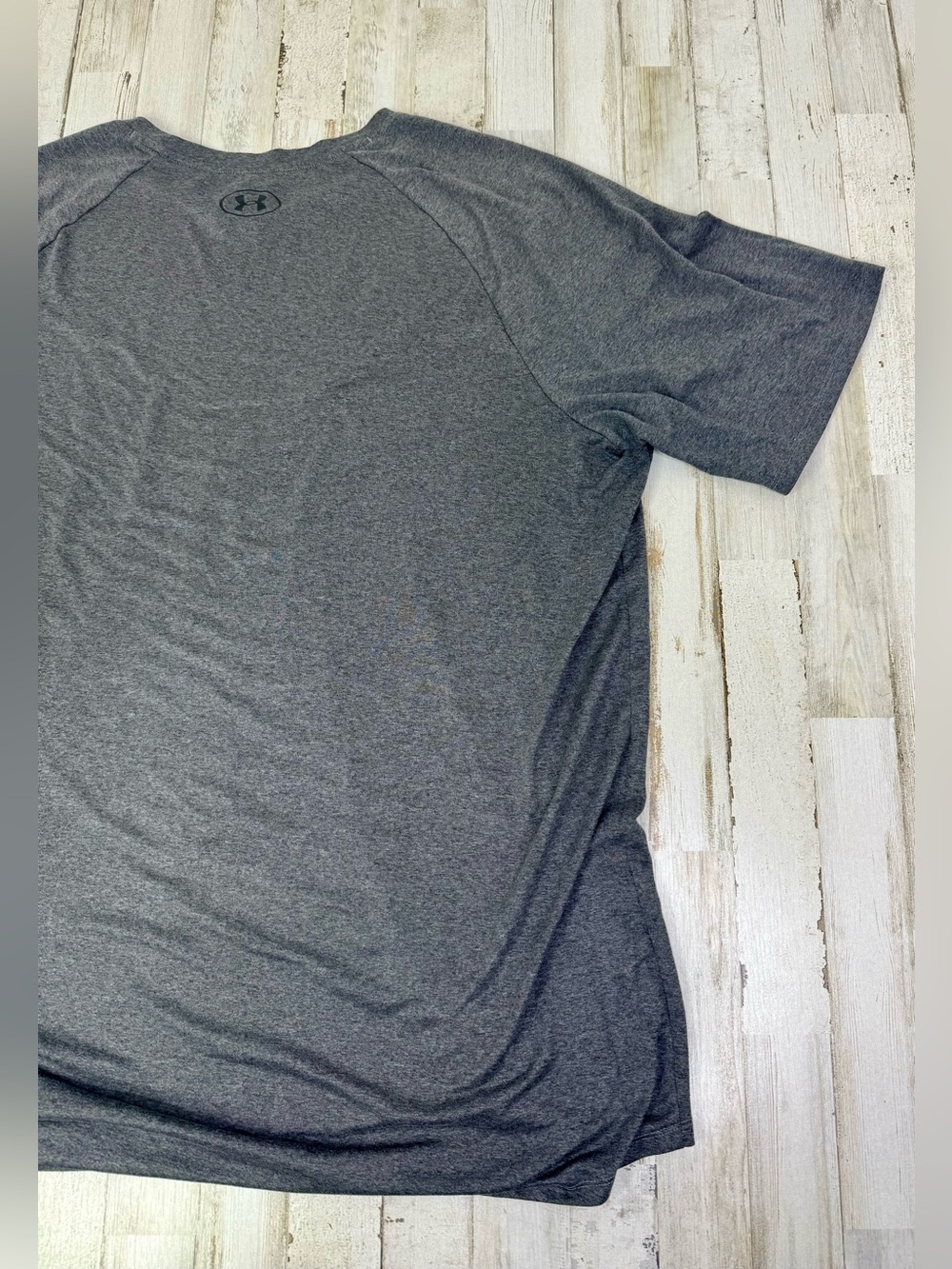Under Armour The Tech Tee Men's 2XL Gray Polyester Short Sleeve T-Shirt - Picture 9 of 10